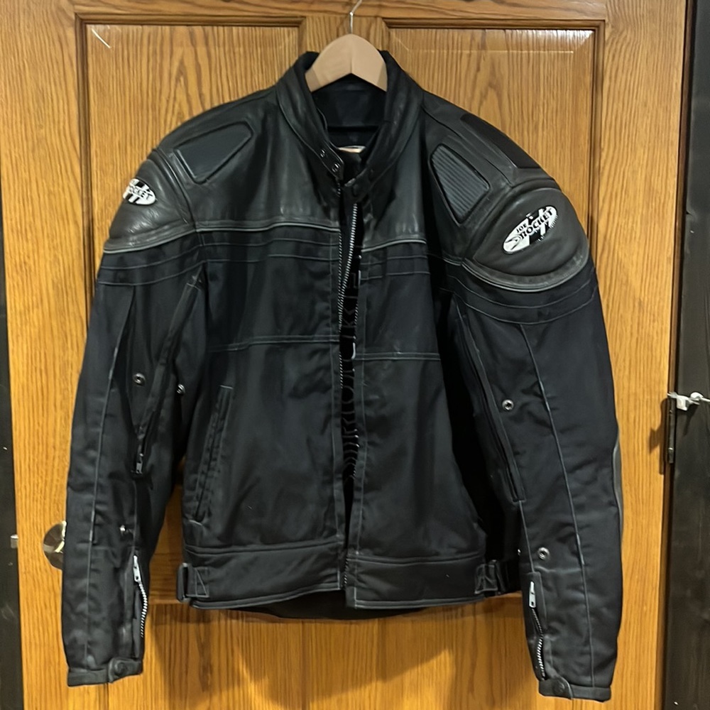 Joe Rocket Black Motorcycle Armored Jacked Large